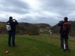 FZ012386 Rick and Wouko photographing Pennard Castle.jpg